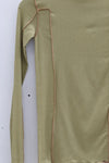 BASERANGE Ribbed cotton base layer top TTOL-RB-AU23 lime green